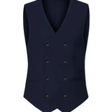 Costume trois pièces homme coupe slim avec gilet croisé