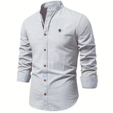 Chemise Ajustée à Col Officier