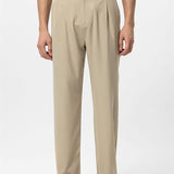 Pantalon Habillé à Pinces Coupe Épurée