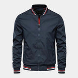 Veste Homme Bomber Zippée à Col Montant