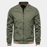 Veste Homme Bomber Zippée à Col Montant