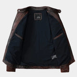 Veste Homme Effet Cuir à Col Montant