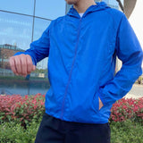 Veste Homme Coupe-Vent à Capuche Zippée