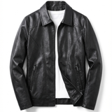Veste Homme Effet Cuir à Col Chemise