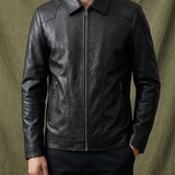 Veste Homme Effet Cuir à Col Chemise