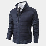 Veste Homme Matelassée Zippée à Col Montant