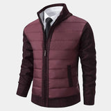 Veste Homme Matelassée Zippée à Col Montant