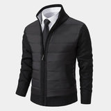 Veste Homme Matelassée Zippée à Col Montant