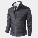 Veste Homme Matelassée Zippée à Col Montant