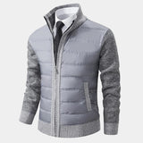 Veste Homme Matelassée Zippée à Col Montant