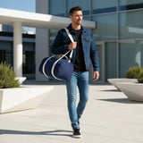 Sac de voyage tonneau en toile pour homme