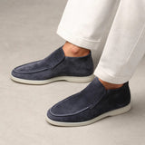 Mocassins Homme en Suédine à Enfiler