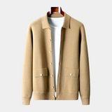 Cardigan Homme Zippé en Maille