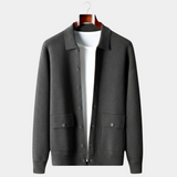 Cardigan Homme Zippé en Maille