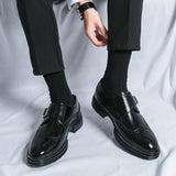 Chaussures Homme Habillées à Bride en Cuir