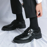 Chaussures Homme Habillées à Bride en Cuir