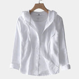 Chemise Homme à Capuche Boutonnée