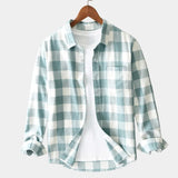 Chemise Homme à Carreaux Manches Longues