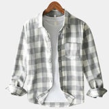 Chemise Homme à Carreaux Manches Longues