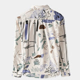 Chemise Homme Imprimée à Manches Longues