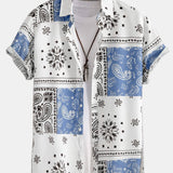 Chemise Homme Imprimée à Manches Courtes