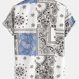 Chemise Homme Imprimée à Manches Courtes