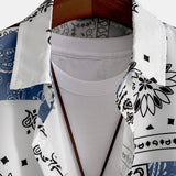 Chemise Homme Imprimée à Manches Courtes