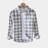 Chemise Homme à Carreaux en Coton