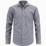 Chemise Homme Rayée à Manches Longues