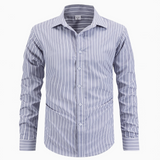 Chemise Homme Rayée à Manches Longues