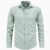 Chemise Homme Rayée à Manches Longues