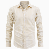 Chemise Homme Rayée à Manches Longues