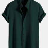 Chemise Homme à Manches Courtes Col Mao