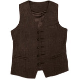 Costume trois pièces homme en tweed de laine