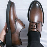 Chaussures Homme Habillées en Cuir à Lacets
