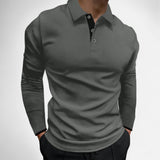 Ancienne Monde | Polo Manches Longues pour Homme – Élégance Confortable pour l’Automne et le Business Casual
