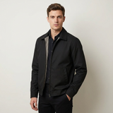 Blouson Homme Zippé à Col Montant
