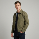 Blouson Homme Zippé à Col Montant