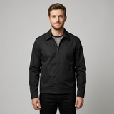 Blouson Homme Zippé à Col Montant