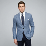 Blazer homme ajusté à coupe structurée et épurée