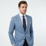 Blazer homme ajusté à coupe structurée et épurée