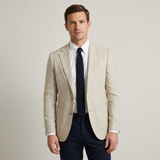 Blazer homme ajusté à coupe structurée et épurée