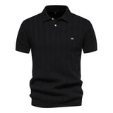 Polo Maille Verticale à Col Classique