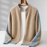 Gilet Homme Zippé en Maille Contrastée