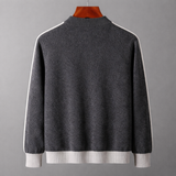 Gilet Homme Zippé en Maille Contrastée