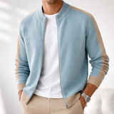 Gilet Homme Zippé en Maille Contrastée