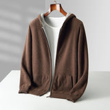Cardigan Homme Zippé à Capuche