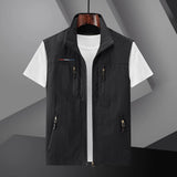 Gilet Homme Sans Manches Zippé Multi-Poches