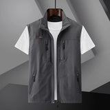 Gilet Homme Sans Manches Zippé Multi-Poches
