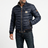 Veste Matelassée Bleue Marine Homme